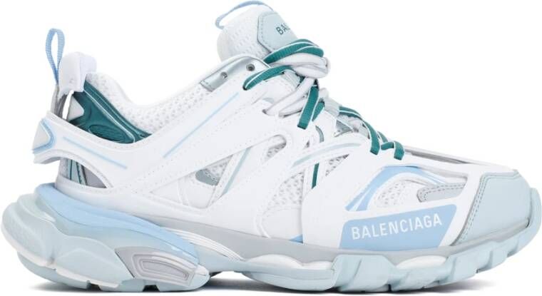 Balenciaga Witte Track Sneakers Polyurethaan Polyester Nylon Multicolor Dames