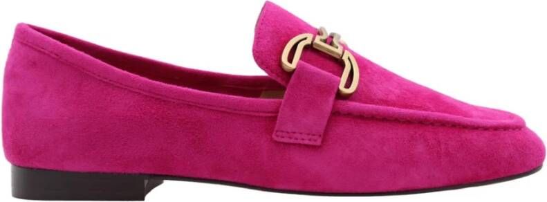 Bibi Lou Stijlvolle Mocassin Loafers voor Vrouwen Pink Dames