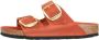 Birkenstock Oranje Leren Sandalen met Verstelbare Banden Brown - Thumbnail 19