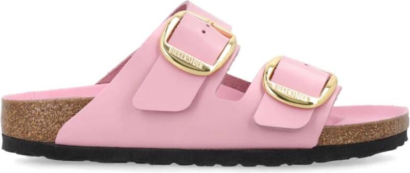Birkenstock Grote Gesp Patent Sandalen Pink Dames