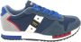 Blauer Blauwe Sneakers met Technische Inzetstukken Multicolor Heren - Thumbnail 1