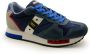 Blauer Blauwe Sneakers met Technische Inzetstukken Multicolor Heren - Thumbnail 4
