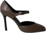 Bottega Veneta Vintage Pre-owned Leather heels Brown Dames - Thumbnail 1
