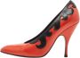 Bottega Veneta Vintage Pre-owned Leather heels Orange Dames - Thumbnail 1