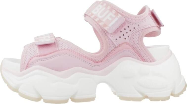 Buffalo Moderne Platte Sandalen voor Vrouwen Pink Dames