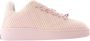 Burberry Geruite Gebreide Box sneakers Pink Dames - Thumbnail 15
