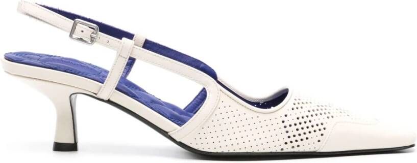 Burberry High Heel Sandals White Dames