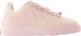 Burberry Geruite Gebreide Box sneakers Pink Dames - Thumbnail 19