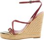 Burberry Vintage Pre-owned Leather sandals Red Dames - Thumbnail 1