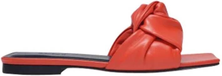 By FAR Leather sandals Red Dames
