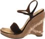 Casadei Pre-owned Suede sandals Brown Dames - Thumbnail 1