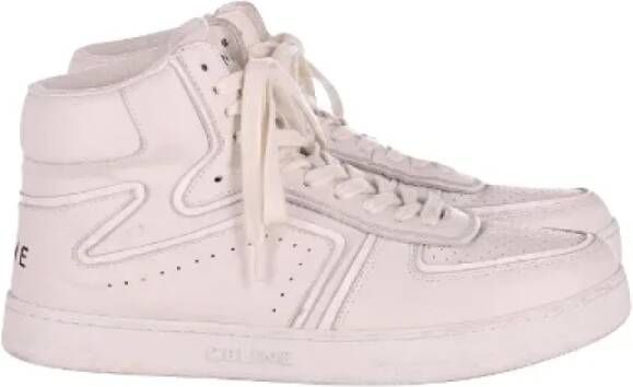 Celine Vintage Pre-owned Leather sneakers White Heren