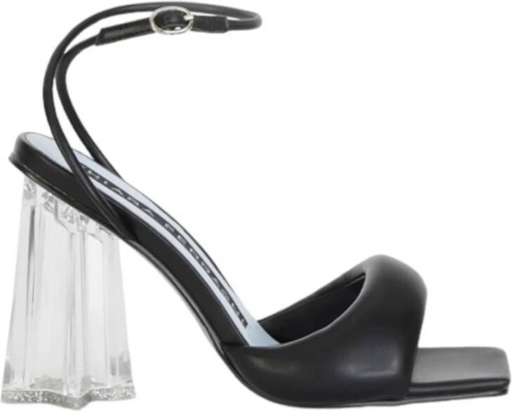 Chiara Ferragni Collection Puffy Black High Heel Sandals Black Dames