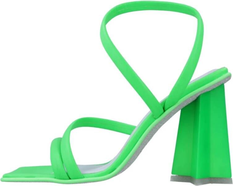 Chiara Ferragni Collection Vetersluiting High Heel Sandalen Green Dames