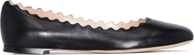 Chloé Loafers & ballerina schoenen Lauren Ballerinas Leather in zwart