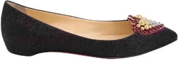 Christian Louboutin Pre-owned Nylon heels Black Dames