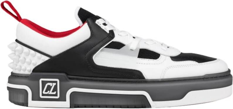 Christian Louboutin Zwart & Wit Kalfsleren Sneakers White Heren
