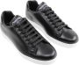 Church's Zwarte Leren Sneakers met Halve Maan Steek Black Heren - Thumbnail 1