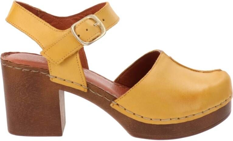 Cinzia Soft Premium hoge hak sandalen Yellow Dames