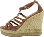 Coach Pre-owned Leather espadrilles Brown Dames - Thumbnail 1