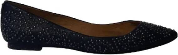 Coach Pre-owned Leather flats Black Dames