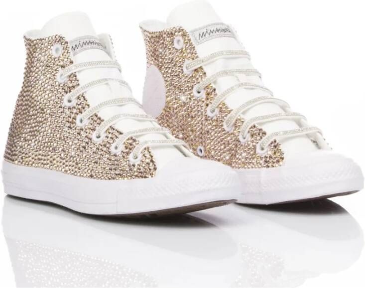 Converse Handgemaakte Witte Sneakers voor Vrouwen Multicolor Dames
