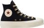 Converse Zwarte Hoge Sneaker Chuck Taylor All Star Lift Platform - Thumbnail 2