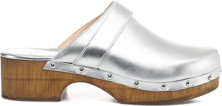 Copenhagen Shoes Zilveren Sandalen Ss24 Gray Dames