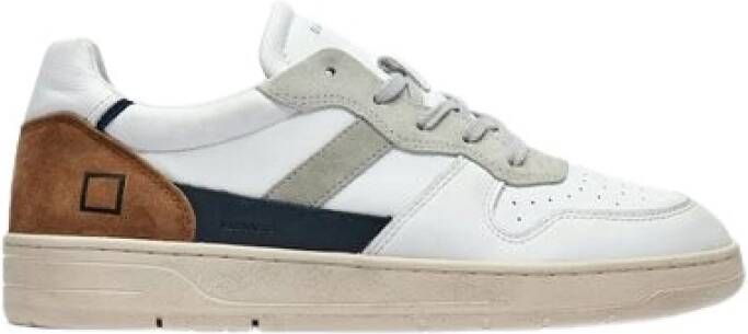 D.a.t.e. Vintage White Court 2.0 Sneakers White Heren