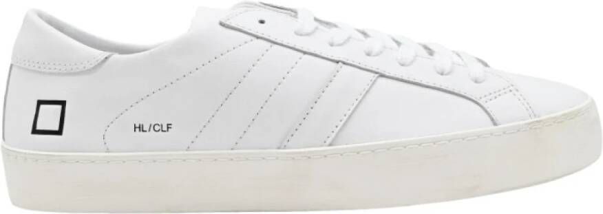 D.a.t.e. Witte lage kalfssneakers White Heren