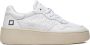 D.a.t.e. Witte Leren Lage Sneakers met Geperforeerde Neus White Dames - Thumbnail 1