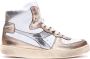 Diadora Sneakers Dames Hoge sneakers Damesschoenen Leer M basket metallic Goud - Thumbnail 2