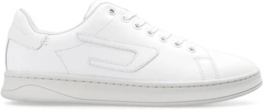Diesel S-Athene Low W Low-top leather sneakers with D patch White Dames