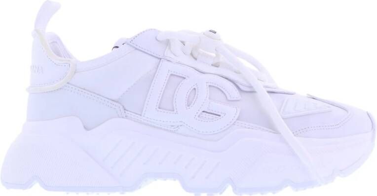 Dolce & Gabbana Dames Mixed Daymaster Sneaker Wit White Dames