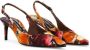 Dolce & Gabbana Dames Brocade Slingback Oranje Rood Multicolor Dames - Thumbnail 1