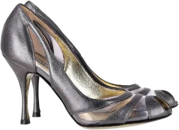 Dolce & Gabbana Pre-owned Leather heels Gray Dames
