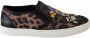 Dolce & Gabbana Leather Leopard #dgfamily Loafers Shoes Bruin Dames - Thumbnail 1