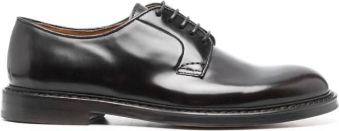 Doucal's Elegant Horse Derby Shoes Black Heren