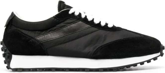 Doucal's Zwarte Leren Casual Sneakers voor Mannen Black Heren