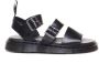 Dr Martens Gryphon sandals in brando leather with straps Dr. Martens Zwart - Thumbnail 9