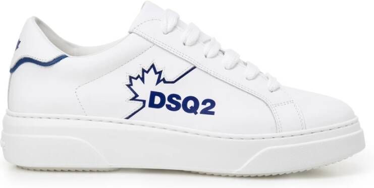 Dsquared2 Witte Sneakers met Pinaforemetal Breedte White Heren
