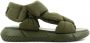 Elena Iachi Flat Sandals Green Dames - Thumbnail 1