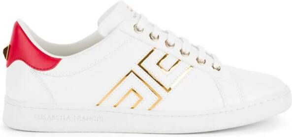 Elisabetta Franchi Fluweel Sneakers White Dames