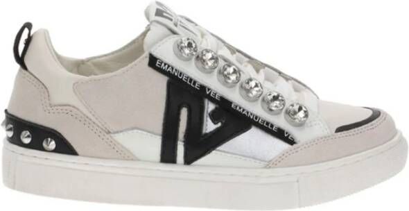 Emanuelle Vee Witte Sneakers voor Dames White Dames