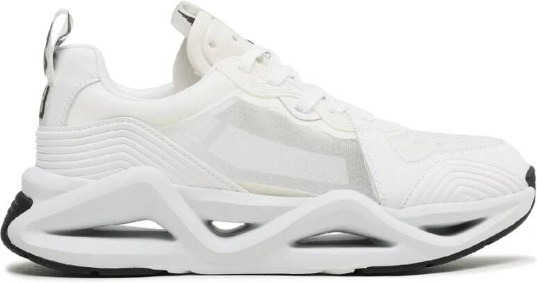 Emporio Armani EA7 Witte Nylon Sneaker Hardlopen Training White Heren