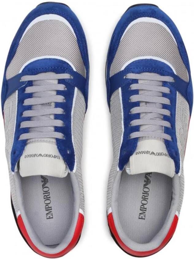 Emporio Armani Stijlvolle Sneakers voor Heren Blue Heren
