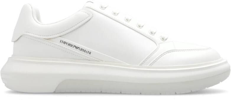 Emporio Ar i Off White Sneakers Vetersluiting White