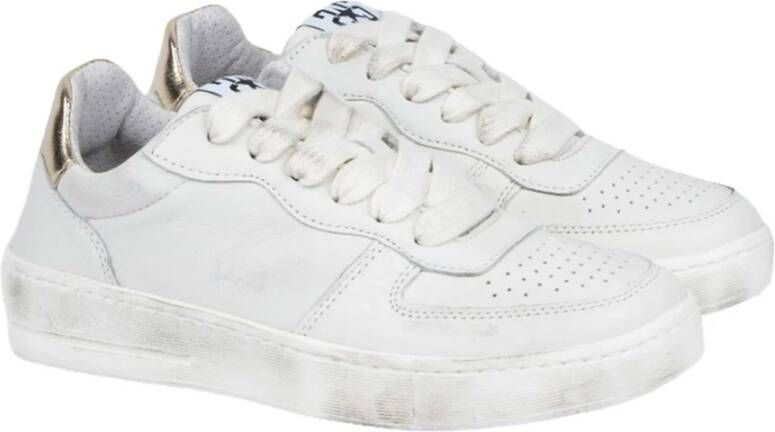 2Star Wit en goud Padel Sneakers White Dames