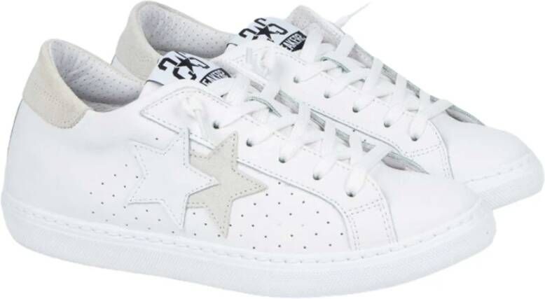 2Star Witte Leren Ster Sneakers White Dames