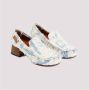Acne Studios Blauwe Katoenen Loafers met Bruine Details Multicolor Dames - Thumbnail 3
